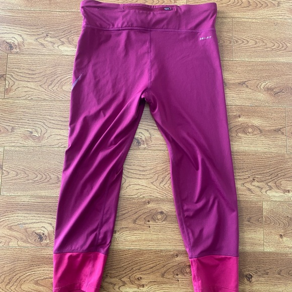 Nike dri fit leggings women large pink - Picture 3 of 7